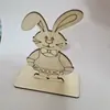 Manualidades de Pascua de Madera Conejo Adornos de Madera Decoraciones de Escritorio Manualidades para Fiesta de Conejitos Decoraciones