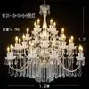 Nuevo Estilo Salón de Bodas Hierro Forjado Plateado Galvanizado Cristal Araña, Impresionante y Creando un Sentido de Ceremonia, Accesorios de Decoración para Bodas