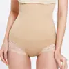 Pantalones Moldeadores Europeos y Americanos Transfronterizos de Cintura Alta Levanta Glúteos y Aprieta Vientre, Pantalones Moldeadores Sin Costuras con Borde de Encaje para Cintura, Pantalones Moldeadores Postparto que Revelan Glúteos