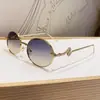Gafas de Sol Metálicas Redondas Estilo Hip-Hop Moda Europea y Americana Forma de Serpiente Dorada Y2K Sexy Populares Gafas de Sol Transfronterizas