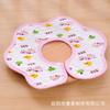 Babero de algodón para recién nacidos con rotación de 360 grados, diseño de estrella infantil, toalla de saliva para bebé, babero impermeable octogonal con flores