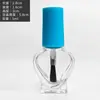 Variedade transparente de especificações formato capacidade arte de unhas com pincel frasco de esmalte de vidro frasco dividido blush frasco vazio em estoque