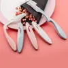 Cuchillo Reparador de Cejas Plegable de Seguridad Macro Raspador de Cejas Set para Principiantes Anti-arañazos Herramienta de Maquillaje de Belleza Hoja de Repuesto