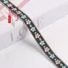 Cinta Jacquard de Dos Colores de Cinco Hojas de 1.8cm para Textiles del Hogar, Decoraciones de Ventanas, Decoración de Ropa, Accesorios de Encaje Hechos a Mano DIY G3630