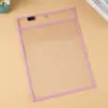 En stock: Bolsas transparentes de PVC tamaño 25.5*36, carpetas rojas de calco para uso estudiantil y de borrado en seco, disponibles en 10 colores, bolsas PET de borrado en seco