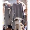 Sudadera Holgada de Dos Piezas Falsas de Nuevo Estilo Otoño e Invierno 2025 de Dongdaemun, Corea, que Cubre el Cuerpo y te Hace Ver Más Delgado, Conjunto Deportivo Casual Negro