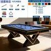 Mesa de Billar para Uso en Casa, Estilo Americano Estándar, Mesa de Billar para Adultos de Mármol Negro Ocho Bolas para Interiores, Dos en Uno con Ping Pong