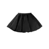 Ropa de Baile para Niños Falda de Gasa Elástica de Chifón para Niñas de Longitud Media Todo-partido Shorts de Ballet Delantal de Práctica Hilo Blanco