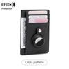 Nuevo Transfronterizo RFID Antirrobo Cepillo Estuche para Tarjetas Apple Tracker Antiperdida Posicionamiento Estuche Protector Ligero Portátil Monedero