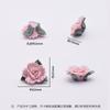 Artesanato em Cerâmica Acessórios de Flor Decorativa Flor de Hibisco Criativa DIY Três Folhas Enfeites Atacado Joias Feitas à Mão