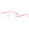Gafas para clase en línea infantil, gafas anti luz azul lisas, gafas retro para bebé, montura de gafas ovalada ultraligera, gafas para clase infantil