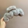 Tocador de Otoño e Invierno dulce elegante todo-partido pinza de pelo peluda 15 cm de ancho pinza de sujeción de ola grande Pinza de tiburón de felpa de网红
