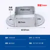 10 peças Conector Fivela de Fixação para Tubo Quadrado Base de Fixação para Poste Acessórios para Guarda-corpo Sem Solda Base de Ferro Galvanizado