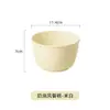 Conjunto de Tigelas de Cerâmica Cor Creme para Arroz, Alto Valor Estético, Tigelas Domésticas para Arroz com Colheres, Tigelas para Iogurte Coloridas sob Esmalte