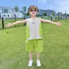 Conjunto de Ropa de Verano para Niños y Niñas 2026 Nuevo Estilo Ropa Deportiva de Verano para Niños Chaleco Casual y Elegante Secado Rápido Moderno