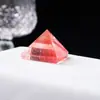 Adornos de Pirámide de Cristal Natural de 3CM Piedra Original Mineral Pulido Estándar Piedra de Energía Torre de Cuatro Lados Adornos de Decoración para el Hogar