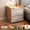 Mesita de Noche Pequeña para el Hogar Simple Moderna Estante de Almacenamiento para Mesita de Noche Armario de Almacenamiento con Cerradura Armario de Almacenamiento para Dormitorio de Alquiler
