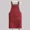 Delantal de celebrity mismo estilo impresión de logo personalizado tienda de té con leche café restaurante delantal de trabajo de catering delantal de cintura ropa de trabajo mujeres