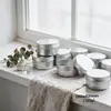 Caja de Aluminio Plateada Caja Dispensadora de Ungüento Crema de Nieve Cosméticos Almacenamiento Sellado de Metal Caja Redonda Pequeña