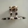 Pinza para el Cabello de Leopardo New Retro Transfronteriza de Gama Alta Pinzas Grandes para el Cabello Europeas y Americanas Pinza de Tiburón Pinza para el Cabello en la Parte Posterior de la Cabeza