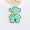 Zhuzi Nuevo Oso Pintado con Spray Creativo Accesorios para Joyería DIY Funda para Teléfono Móvil Material de Belleza Accesorios de Oso de Aleación