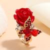 Anillo de Flor de Rosa de Alta Calidad, Anillo de Mariposa Estilo Étnico, Aleación Bohemia Vintage Joyería Europea y Americana Aliexpress