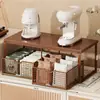 Estante de almacenamiento de escritorio con cajones, estante de almacenamiento multicapa para bolsitas de té, tazas de agua, cafetera y bocadillos