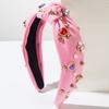 Amazon Nova Faixa de Cabelo Dia dos Namorados Incrustada com Letras de Liga de Pérolas Acessórios de Amor Moda Doces Acessórios de Cabelo para o Feriado