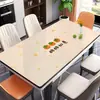 Jogo americano lavável à prova de óleo à prova d'água anti-queimadura isolante térmico protetor de mesa de vidro macio pvc tapete retangular para mesa de centro