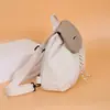 Al por mayor 2026 Nueva Mochila para Estudiantes de Secundaria Versátil Casual Moda Mochila Color Bloque Letra Cierre de Cordón Bolso de Hombro Doble para Mujer
