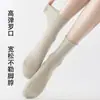 Calcetines blancos para mujer, calcetines finos de verano hasta la pantorrilla, algodón puro, resistentes al olor, antibacterianos, sin costuras, transpirables, calcetines apilables, nuevo modelo 2026