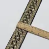 Estilo étnico encaje hilo dorado cinta tejida lentejuelas de diamante bordado accesorios para ropa ribete ribete cheongsam DIY hecho a mano