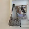 Bolsa Dulce Pequeña Floral Estilo Coreano para Mujer 2026 Bolso de Hombro de Gran Capacidad Estilo Perezoso Casual Plegado Bolso Cruzado Tipo Bollo