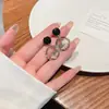 Pendientes de Diseño Exclusivo para Mujer, Pendientes de Moda Coreana, Clips para Orejas de Lujo Ligero, Pendientes de Perlas, Elementos Geométricos
