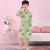 Pijama Infantil, Primavera e Outono, Manga Longa, Fino, Desenho Animado, Roupa de Casa, Roupas para Ar Condicionado de Verão, Conjunto de Pijama Fino para Crianças Maiores