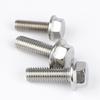 Perno de brida hexagonal exterior de acero inoxidable 304 con almohadilla, patrón de diente de flor, tornillo antideslizante, cabeza grande M5M6M8M10M12