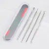 Traje de aguja para espinillas de acero inoxidable removedor de puntos negros espinillas aguja para espinillas herramienta de belleza pinza para células removedor de espinillas pinzas de aguja de belleza
