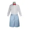 Roupas Cosplay Conan Anime Cosplay Masculina e Feminina Infantil Roupa Edogawa Conan Terno Uniforme Azul