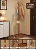 Perchero Sencillo de Madera Maciza, Perchero de Pie para Dormitorio, Perchero de Pie para Uso en Dormitorios y Hogar, Barra para Colgar Bolsas de Almacenamiento Interior