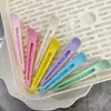 Pinzas de pico de pato color macarrón, pinzas para el cabello simples de estilo coreano para sujetar el flequillo y los cabellos sueltos mientras te lavas la cara, tamaño grande, pinzas para el cabello que no marcan