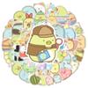 60 piezas de pegatinas de graffiti biológico de esquina Kawaii decoración personalizada para computadora, equipaje, funda de teléfono, pegatinas impermeables