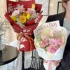 Bolsa de Papel para Envolver Ramo de Flor Única del Día de la Madre Empaque de Clavel Exhibición de Floristería Paquete de Material Floral