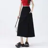 Tallas Grandes Yamamoto Tooling Ocho Culottes Mujer 2025 Nuevo Verano chica rellenita Cintura Alta Delgado Falda Pantalones de Pierna Ancha