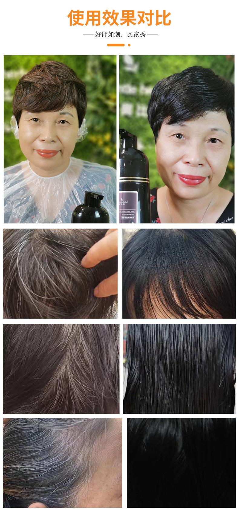 LP艾奥比正品新品马齿苋草本洗染露植物染发