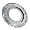 Cabello liso de fábrica de 8 pulgadas zinc blanco plato giratorio redondo de 360 grados hardware estante de exhibición giratorio hardware de muebles plato giratorio