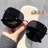 Nuevas Gafas de Sol Polarizadas de Moda para Mujer, Gama Alta, Que Resaltan el Rostro, Marco Pequeño Hueco Grande, Gafas de Sol para Hombre para Conducir Anti-UV