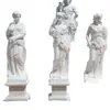 Escultura de Ángel Femenino Occidental Personalizada Adorno de Decoración de Paisaje, Mujer Sosteniendo una Jarra, Escultura de Piedra de la Diosa de las Cuatro Estaciones, Escultura de Figura de Estilo Europeo