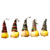 Boneco Anão de Natal Pequeno Pendurado de Tricô Luminoso Sem Rosto Decorações Pingente para Árvore de Natal Enfeites
