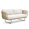 Sofá de ratán nórdico para exteriores, terraza, patio, jardín, muebles de ocio, hotel, balcón exterior, combinación creativa de sofás
