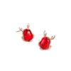 Pendientes de ágata roja con forma de dragón de la suerte para niñas, regalo de Año Nuevo del zodíaco, pendientes festivos de alta calidad con temperamento